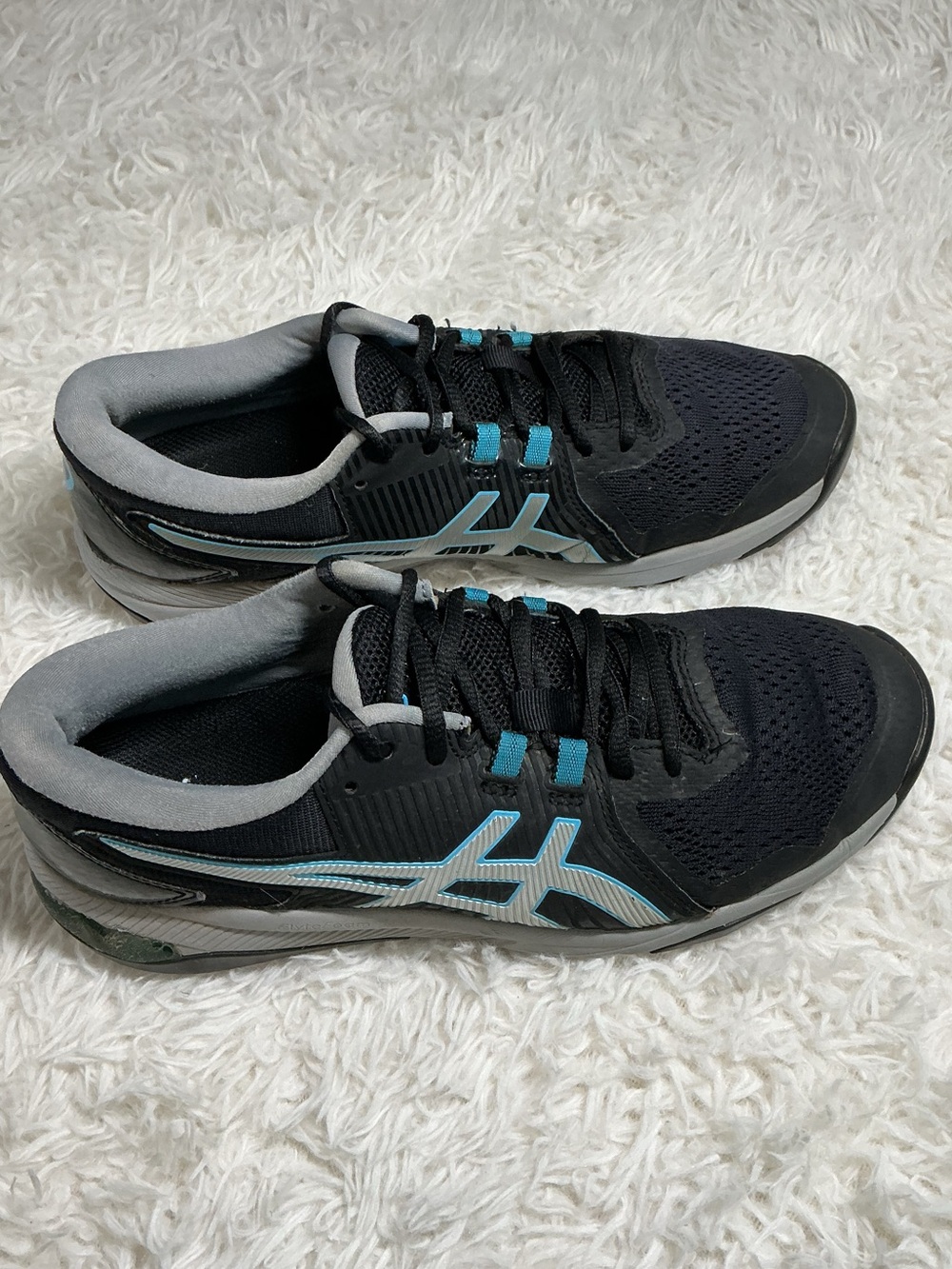 ASICS GEL-Course Glide Golf Shoes Black Silver Teal W 7/ M 5.5 Spikeless outsole